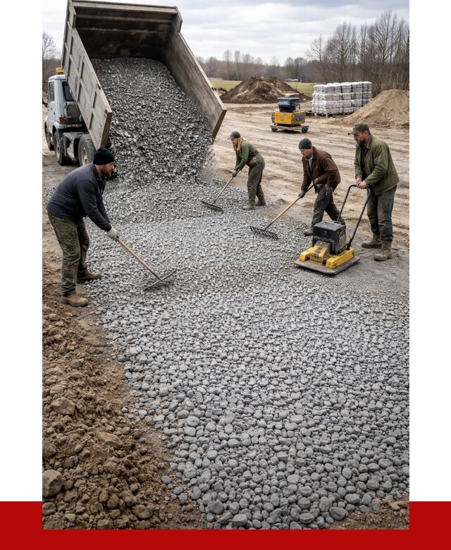 Устройство щебеночной подушки в Нижневартовске от 4662 р. ПРОНЕРУДНжт